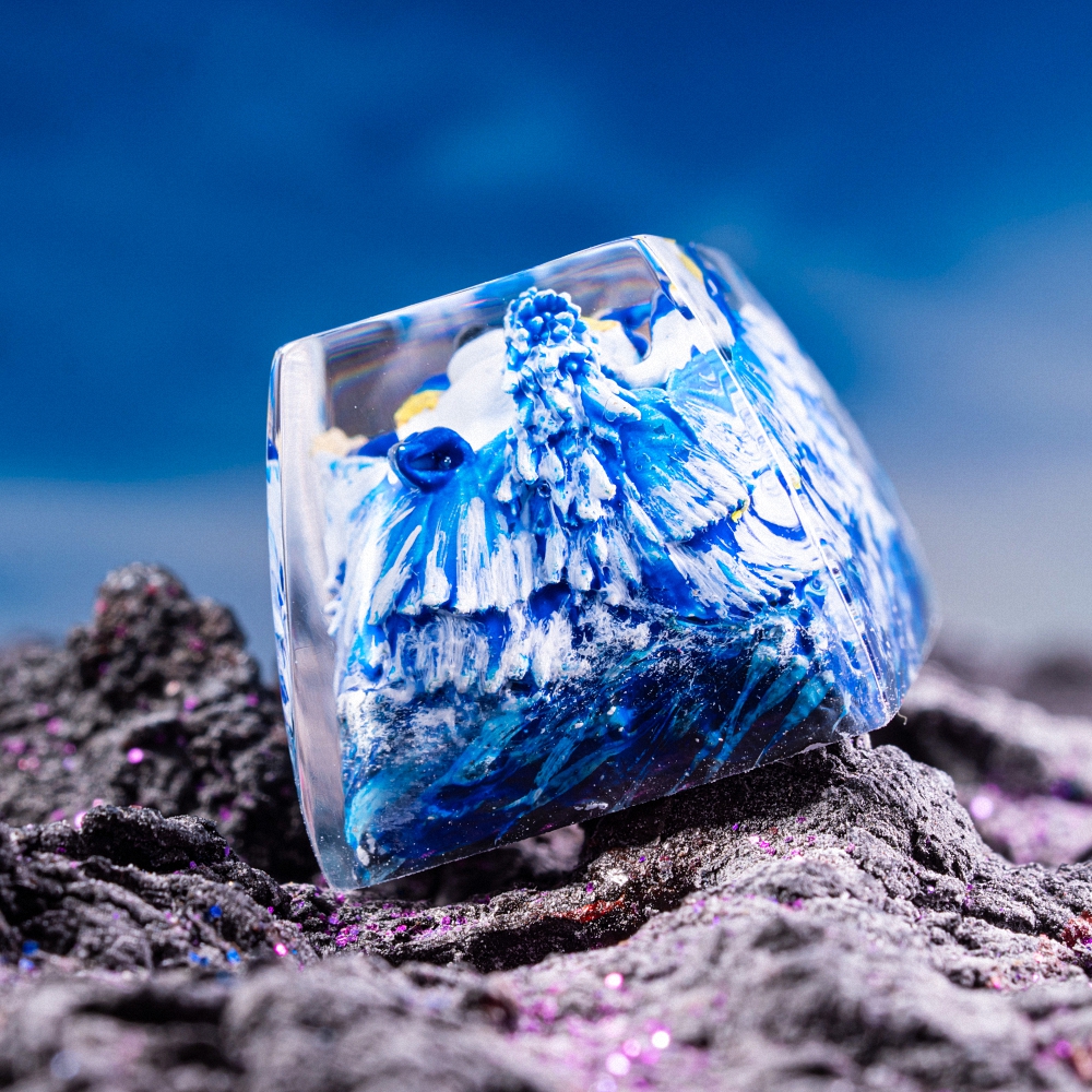 One Piece - Aokiji Kuzan Artisan Keycap Breakwooden