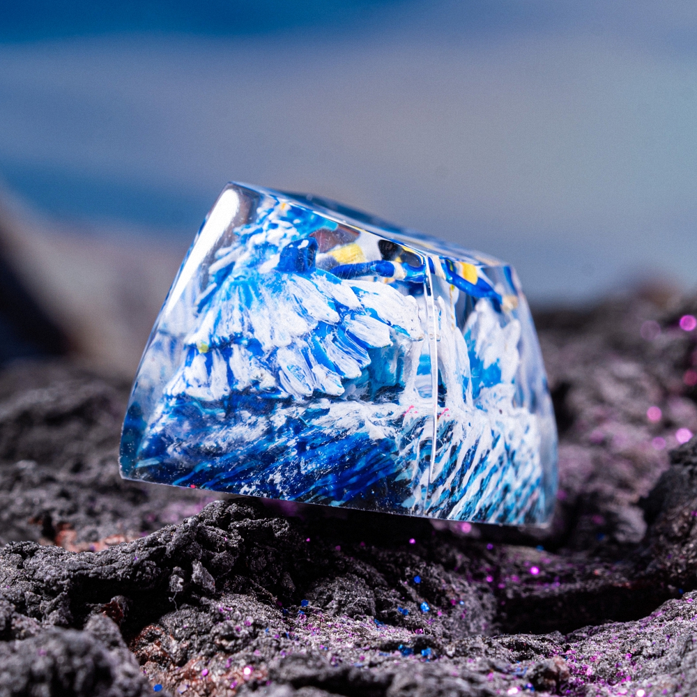 One Piece - Aokiji Kuzan Artisan Keycap Breakwooden