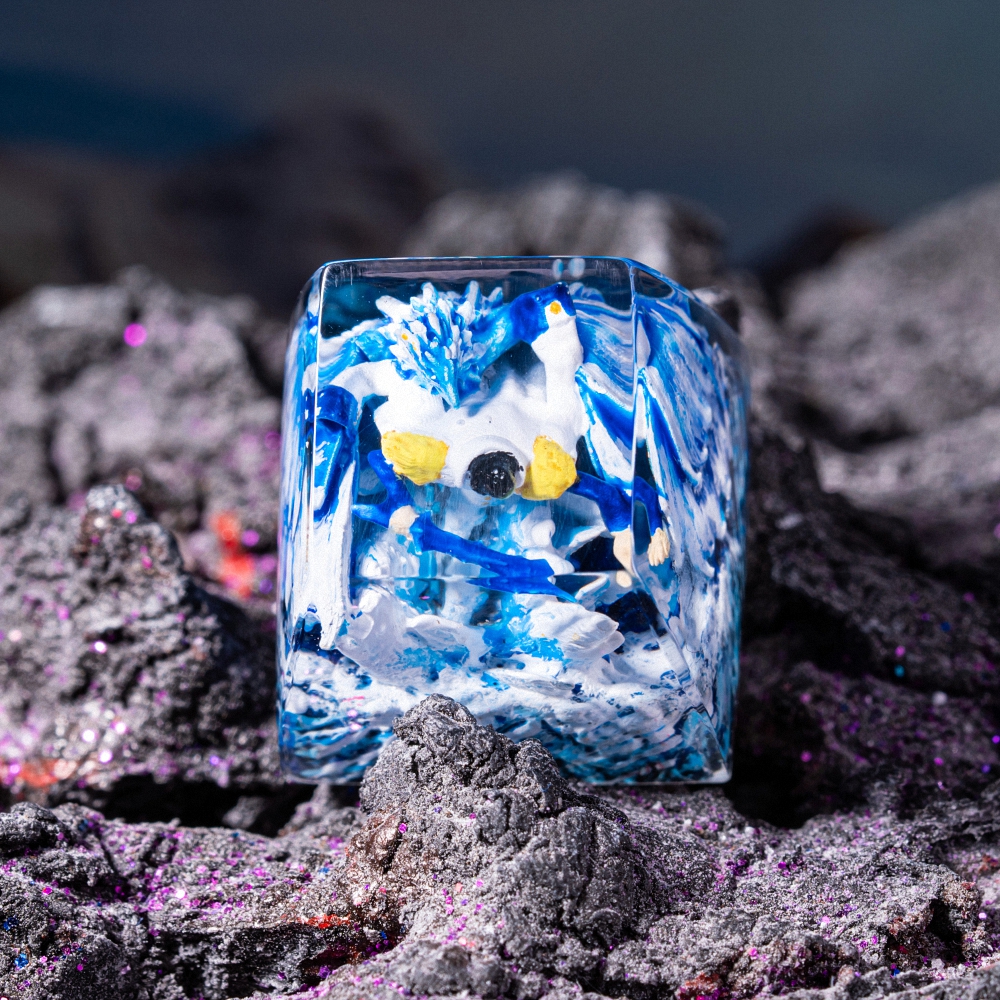 One Piece - Aokiji Kuzan Artisan Keycap Breakwooden