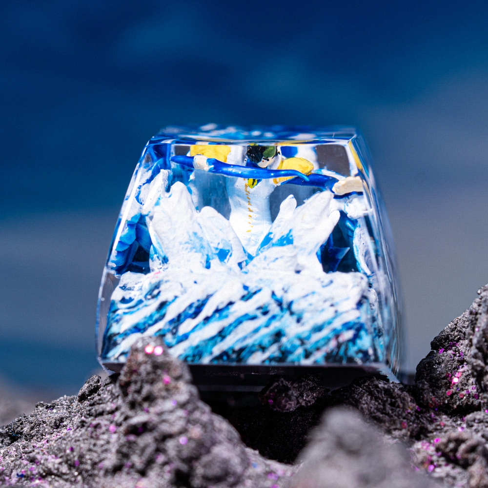 One Piece - Aokiji Kuzan Artisan Keycap Breakwooden