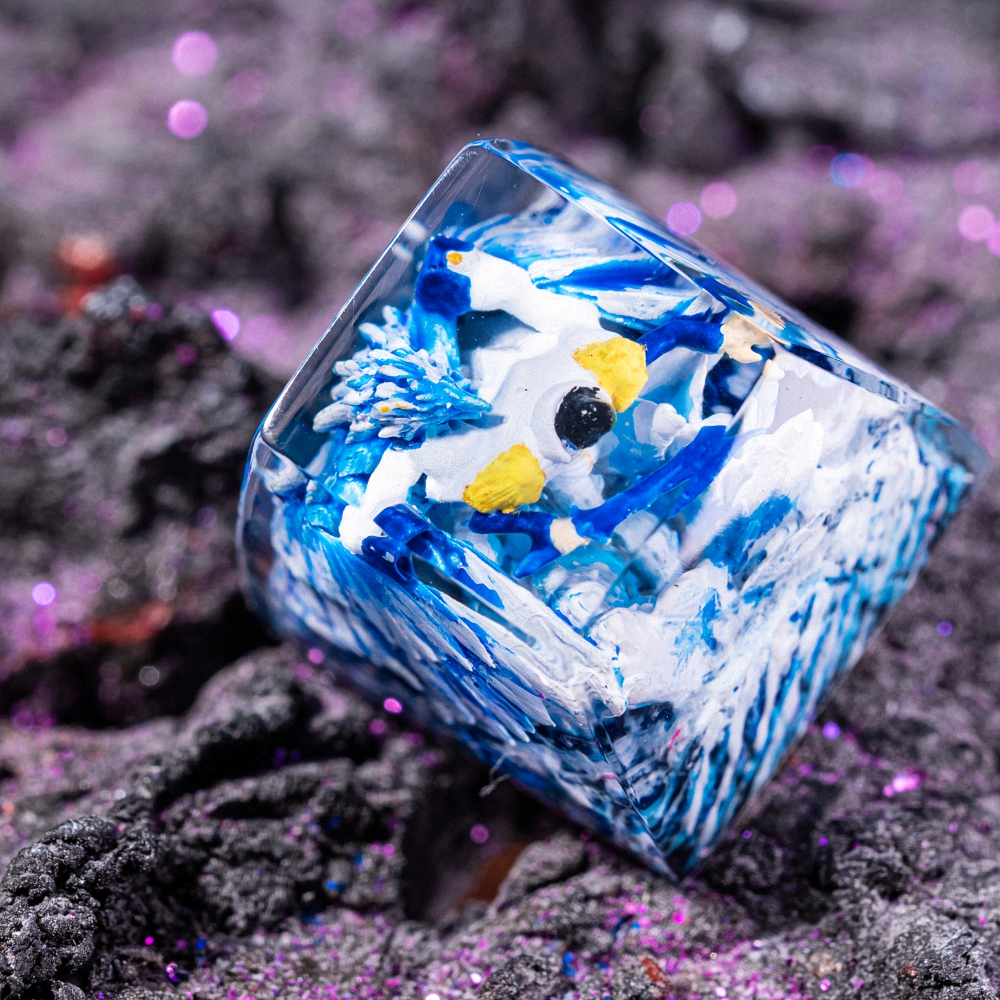 One Piece - Aokiji Kuzan Artisan Keycap Breakwooden