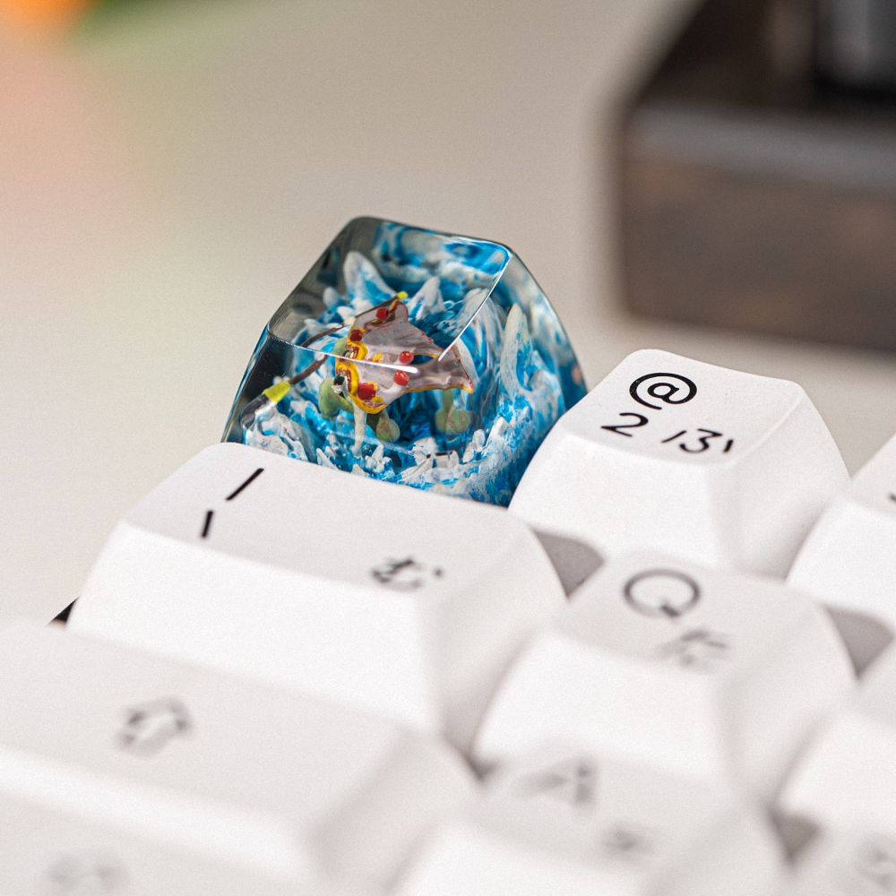 One Piece - Aokiji Kuzan Artisan Keycap Breakwooden 2