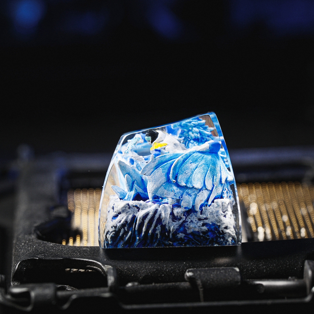 One Piece - Aokiji Kuzan Artisan Keycap Breakwooden 3