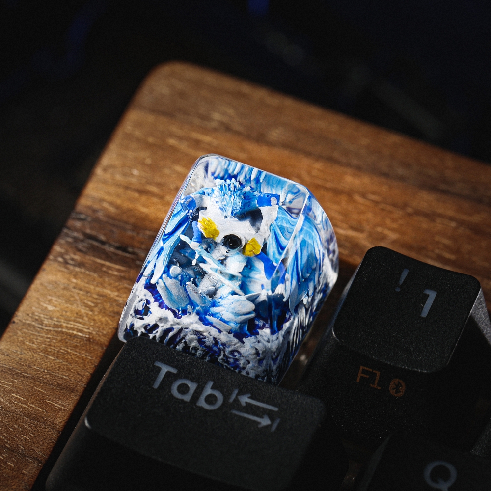 One Piece - Aokiji Kuzan Artisan Keycap Breakwooden 3
