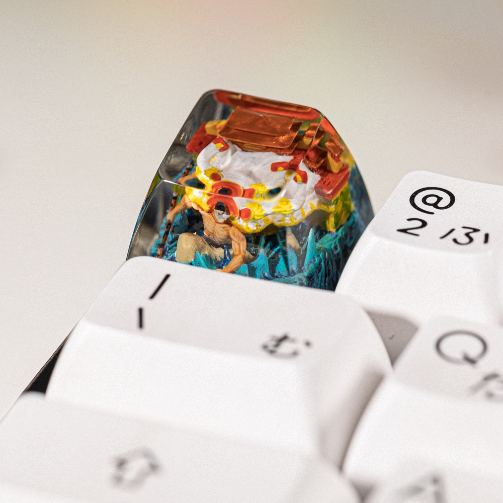 One Piece - Edward Newgate Artisan Keycap Breakwooden 2