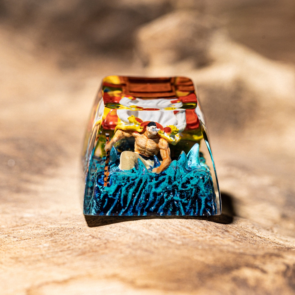 One Piece - Edward Newgate Artisan Keycap Breakwooden 2