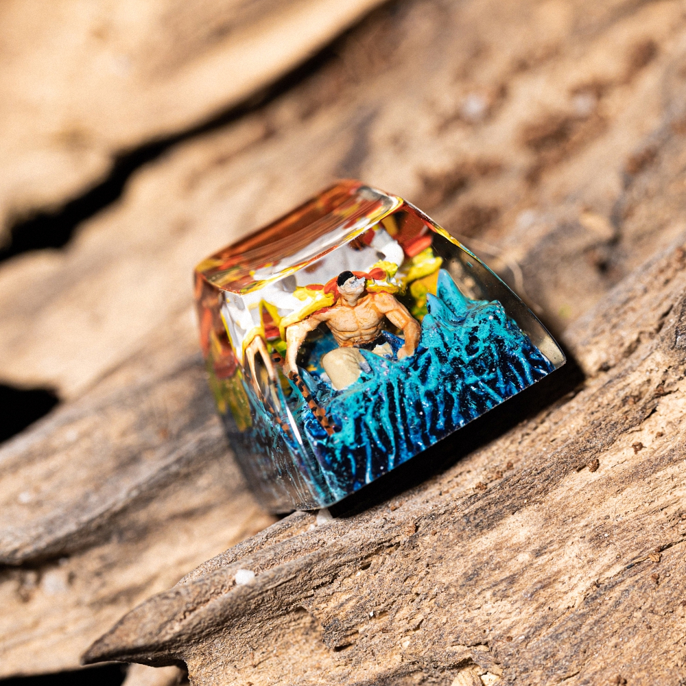 One Piece - Edward Newgate Artisan Keycap Breakwooden 2