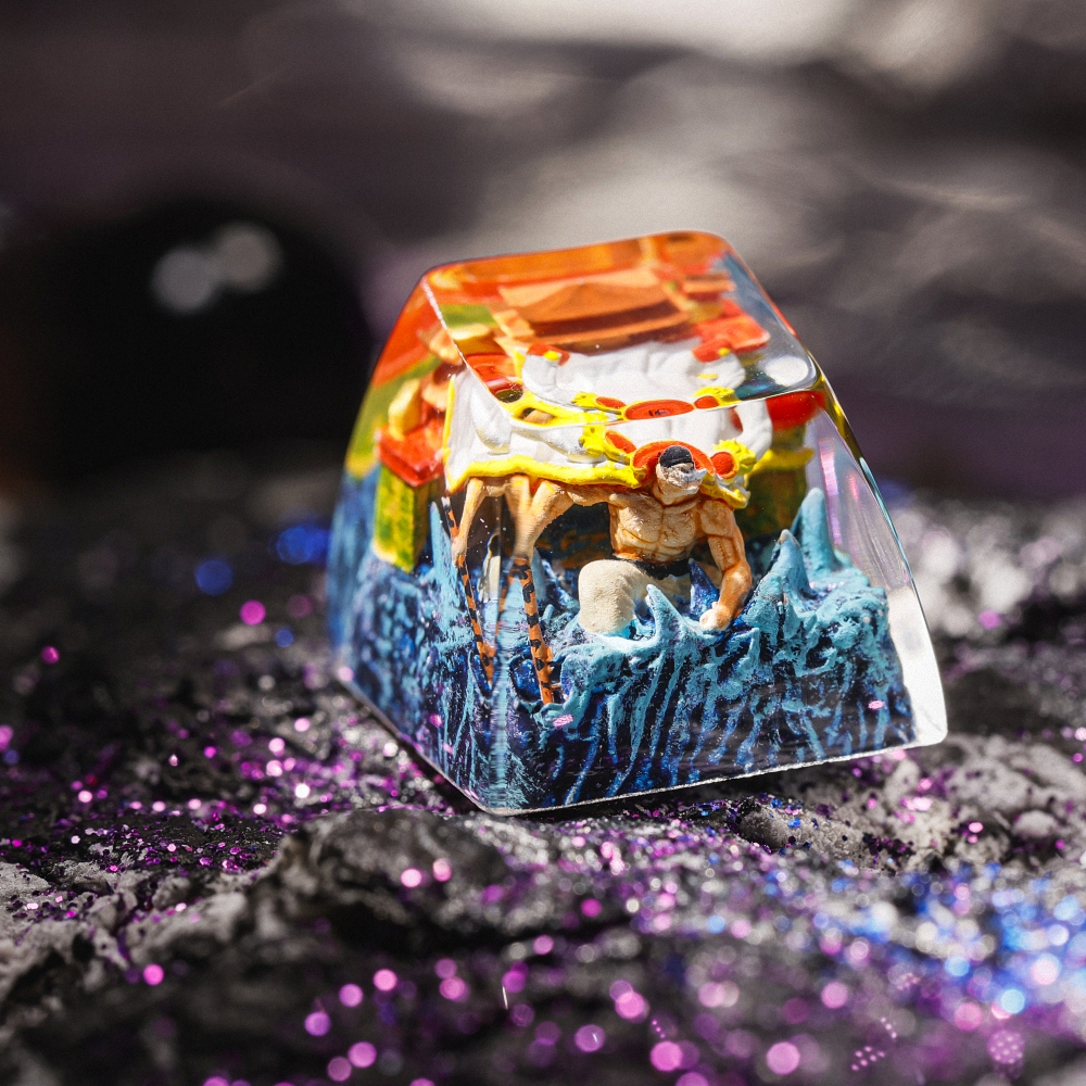 One Piece - Edward Newgate Artisan Keycap Breakwooden 3