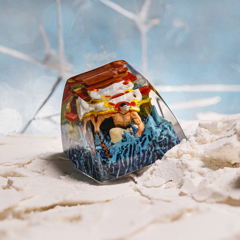 One Piece - Edward Newgate Artisan Keycap Breakwooden 3