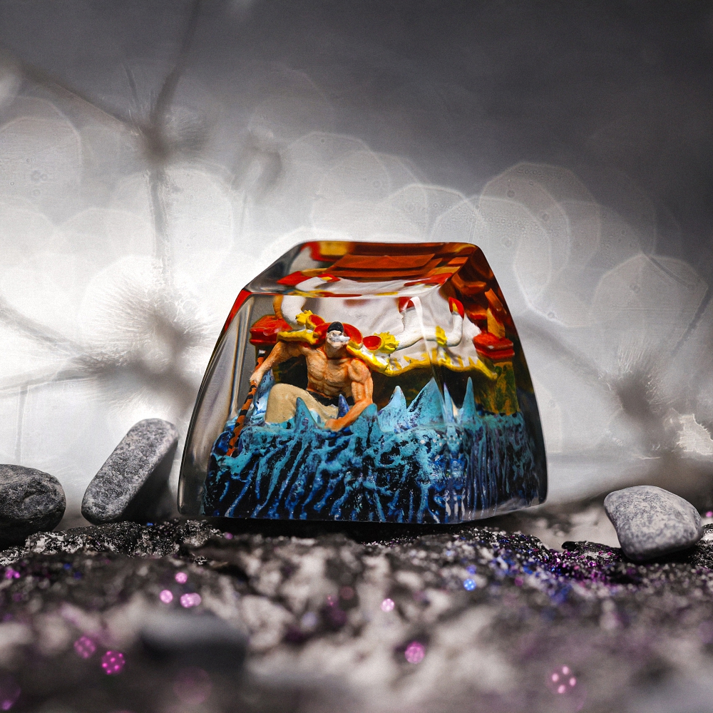One Piece - Edward Newgate Artisan Keycap Breakwooden 3