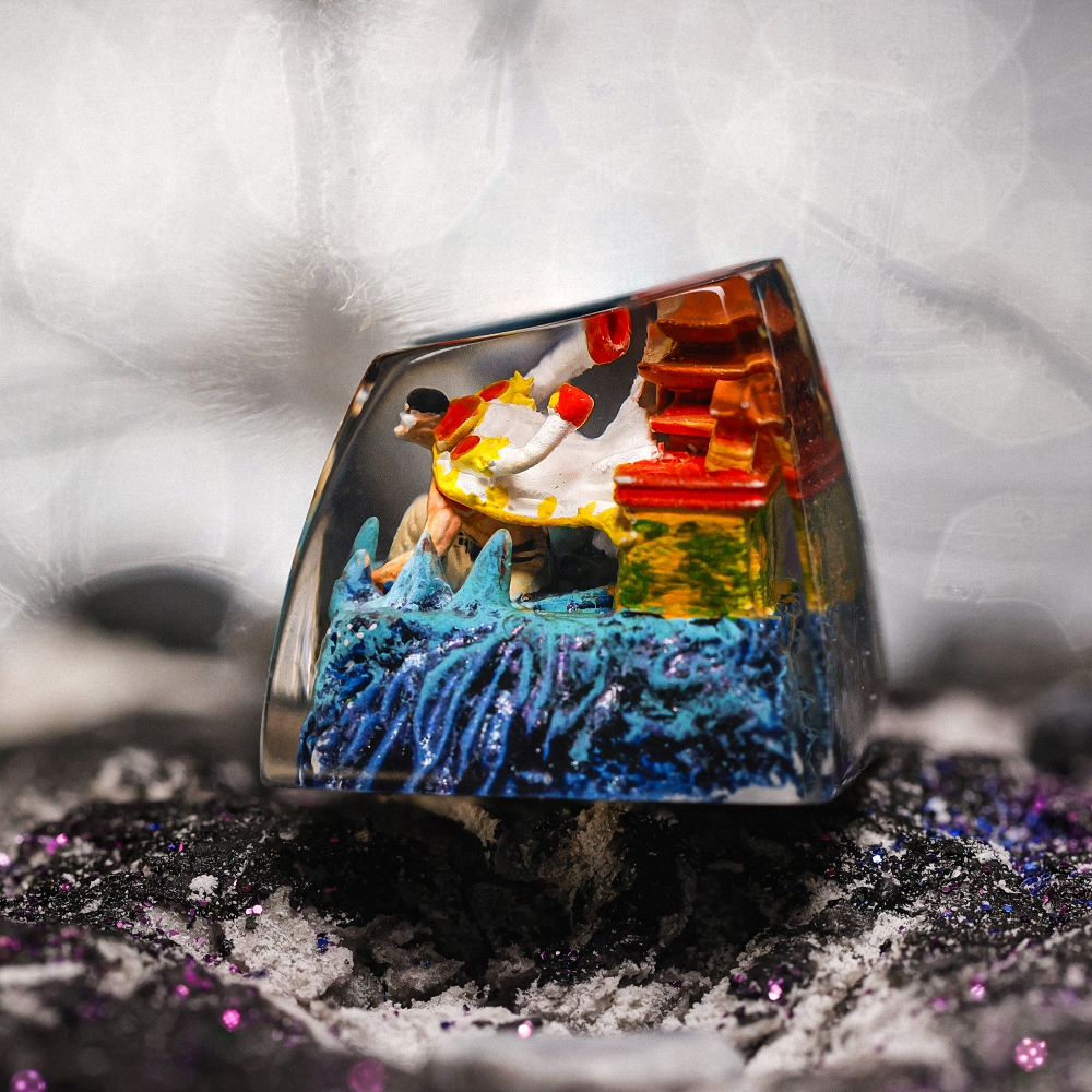 One Piece - Edward Newgate Artisan Keycap Breakwooden 3