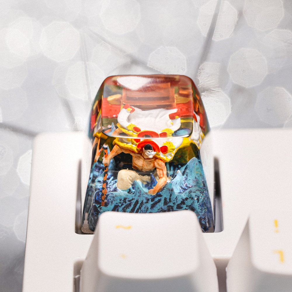 One Piece - Edward Newgate Artisan Keycap Breakwooden 3