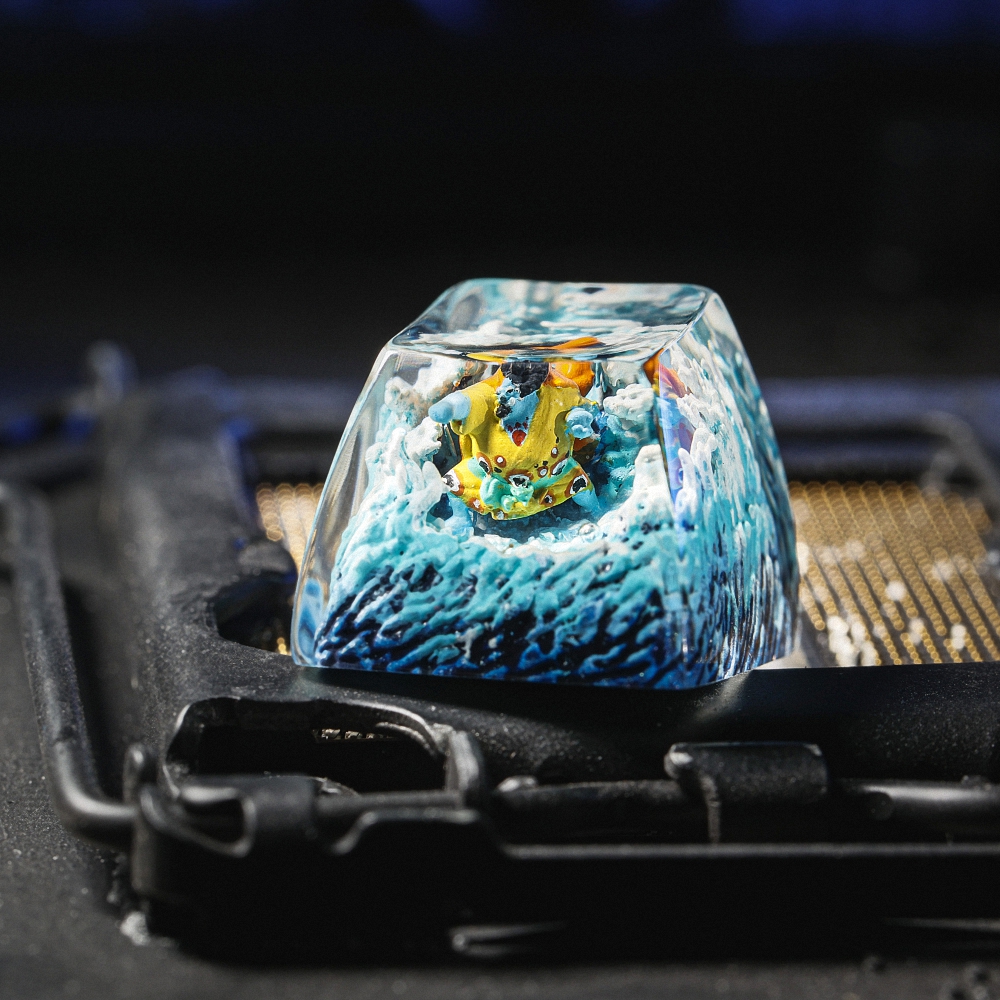 One Piece - Jinbe Artisan Keycap Breakwooden