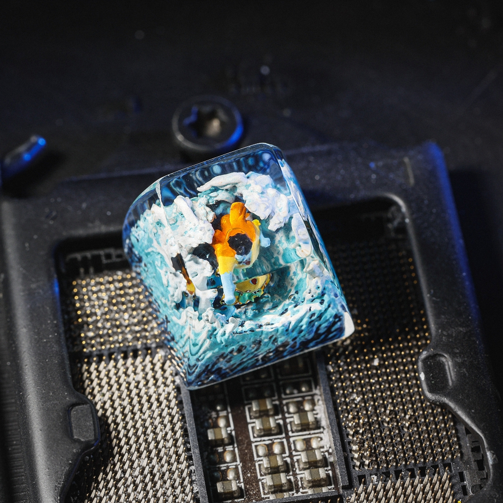 One Piece - Jinbe Artisan Keycap Breakwooden