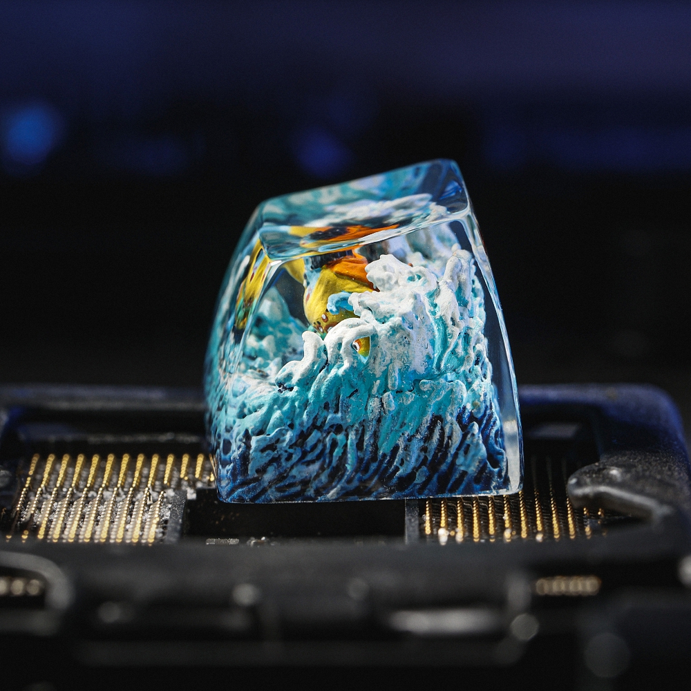 One Piece - Jinbe Artisan Keycap Breakwooden