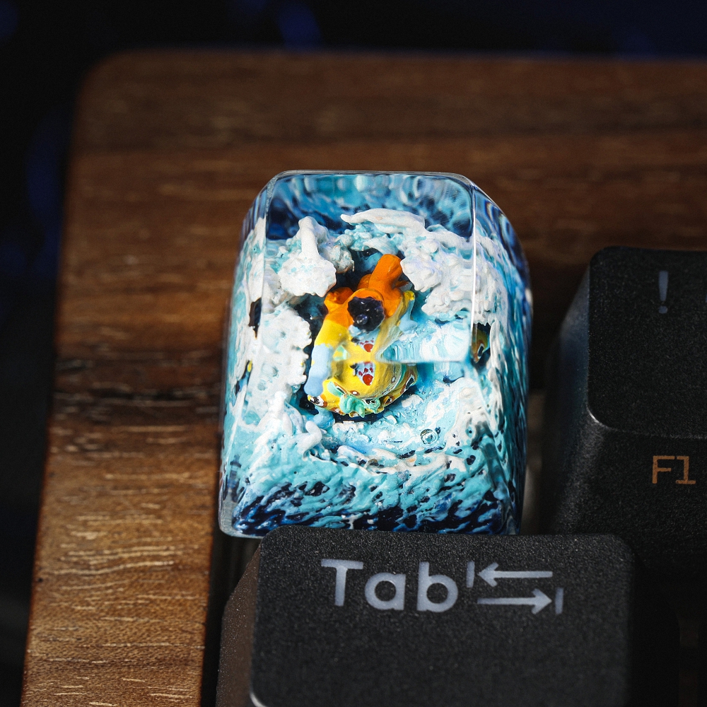 One Piece - Jinbe Artisan Keycap Breakwooden