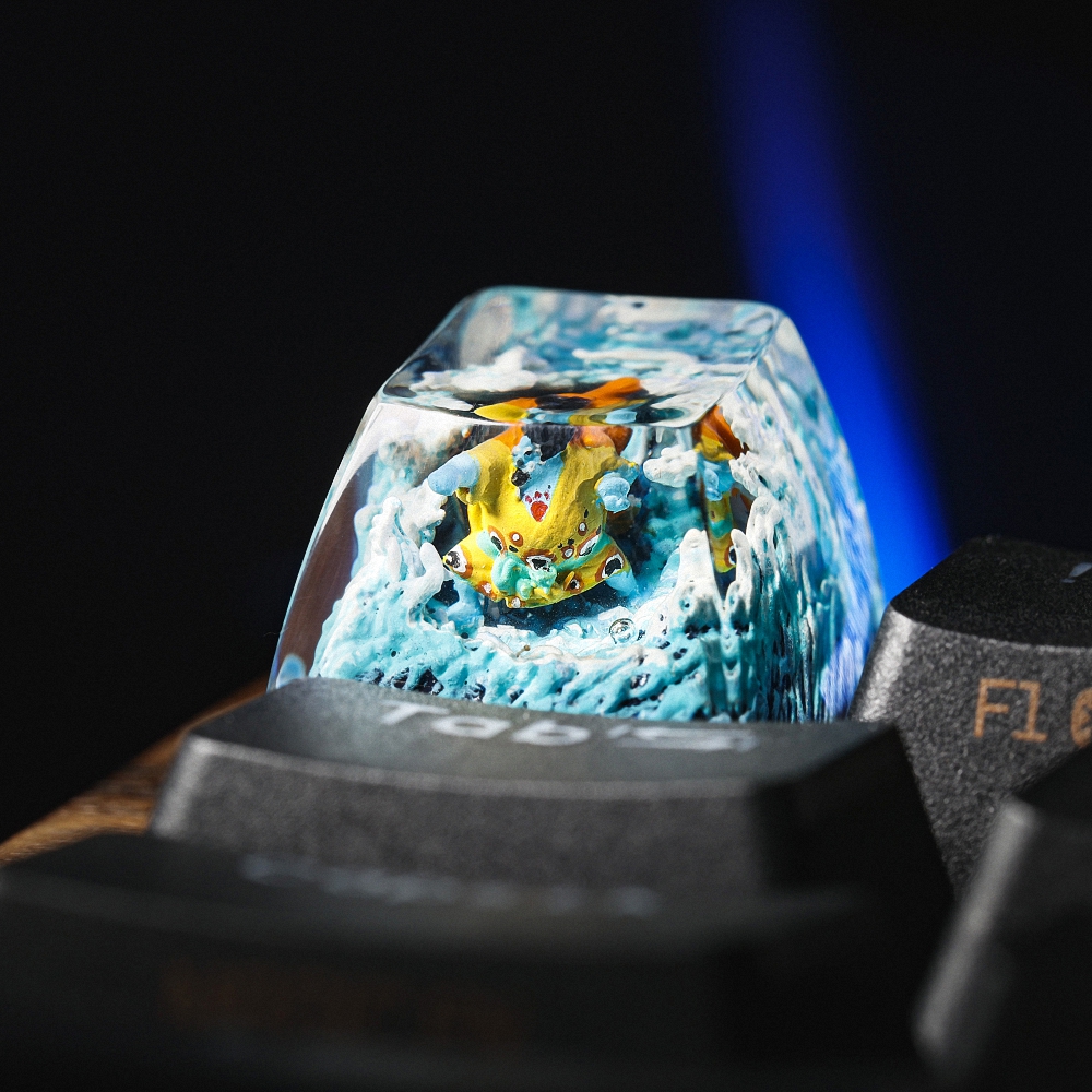 One Piece - Jinbe Artisan Keycap Breakwooden
