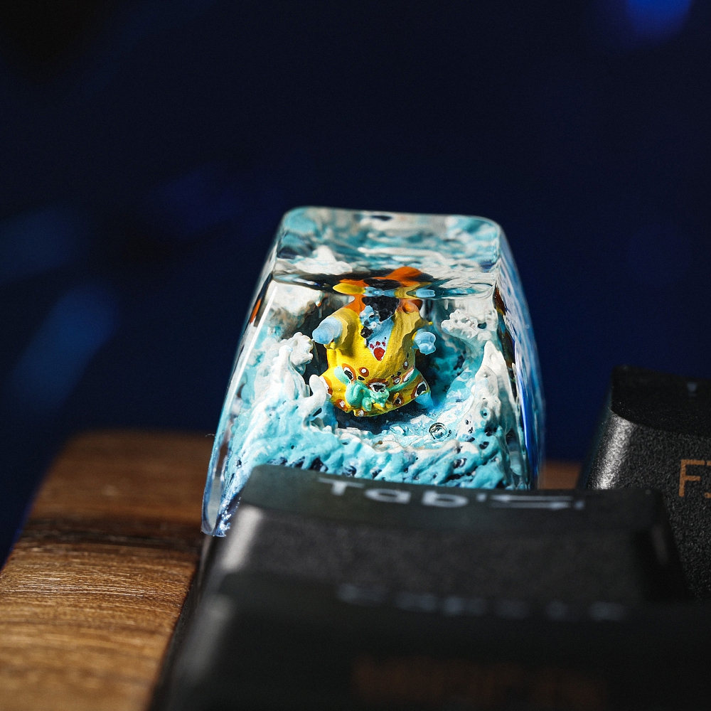 One Piece - Jinbe Artisan Keycap Breakwooden