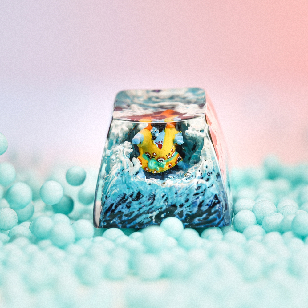 One Piece - Jinbe Artisan Keycap Breakwooden 2