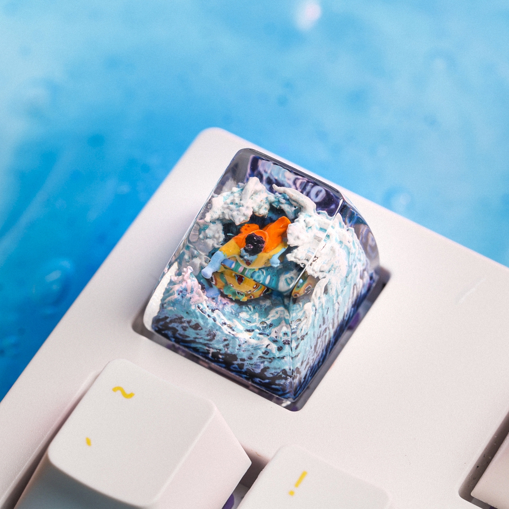One Piece - Jinbe Artisan Keycap Breakwooden 2
