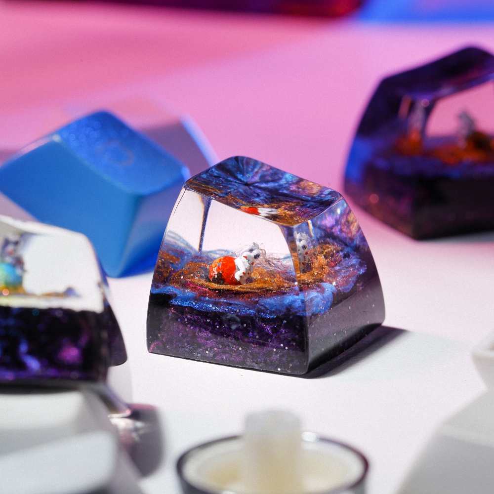 Planet - Earth Artisan Keycap Breakwooden 4