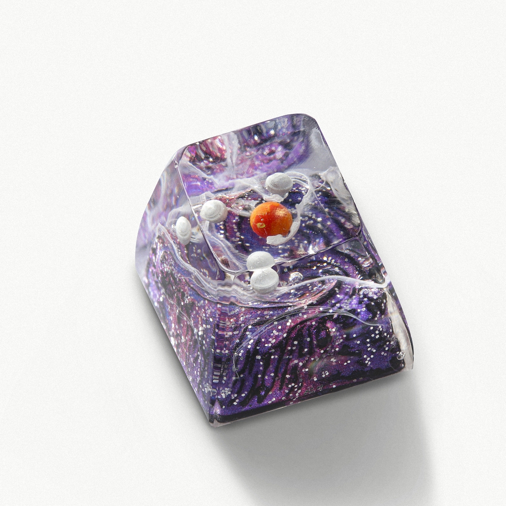Planet - Galaxy Artisan Keycap Breakwooden  3