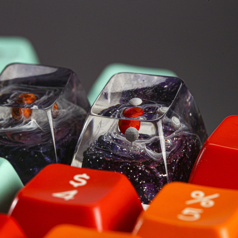 Planet - Galaxy Artisan Keycap Breakwooden 4