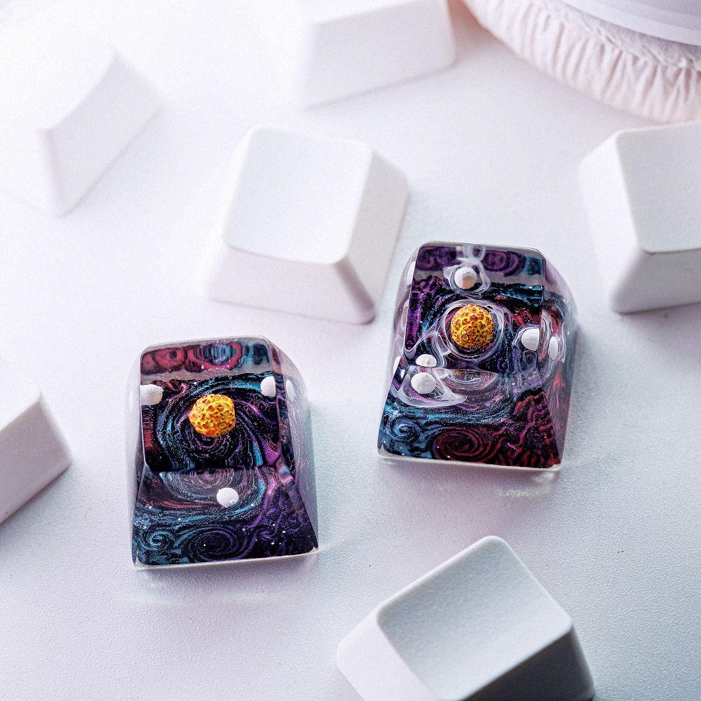 Planet - Galaxy Artisan Keycap Breakwooden 5