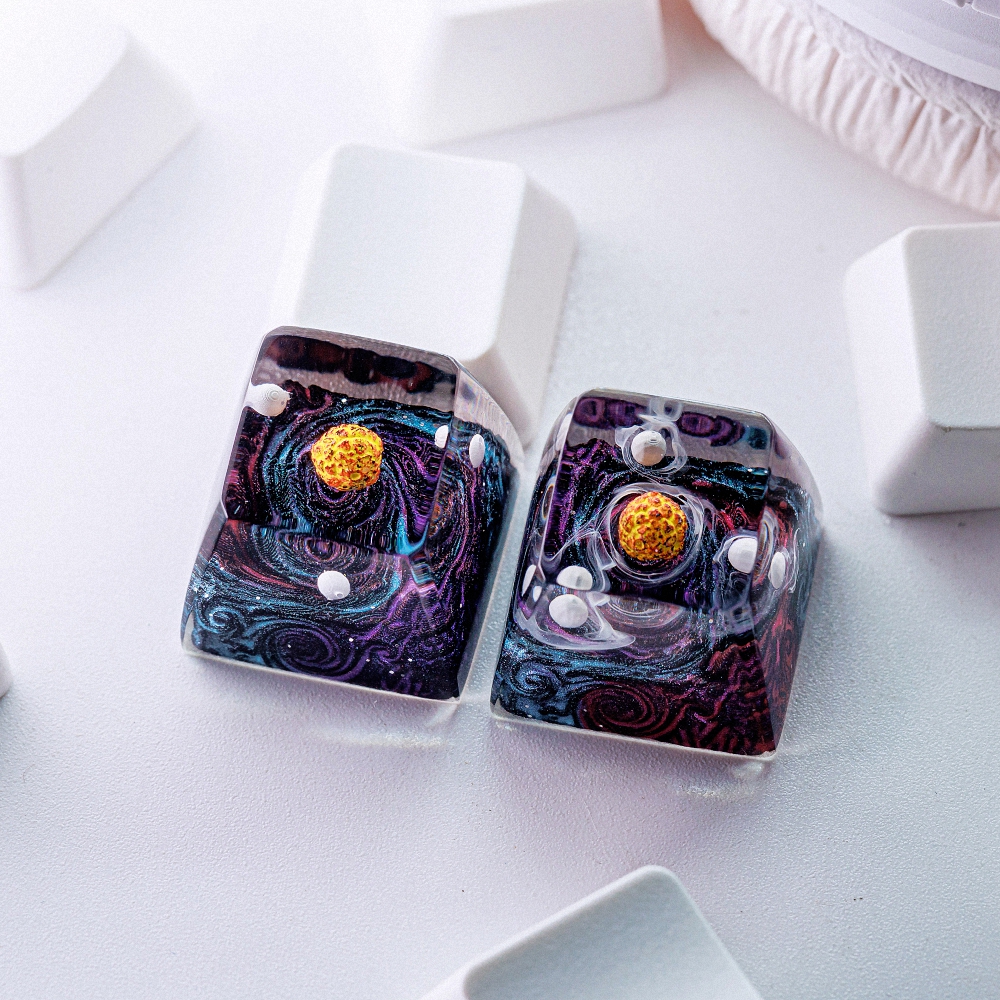 Planet - Galaxy Artisan Keycap Breakwooden 5
