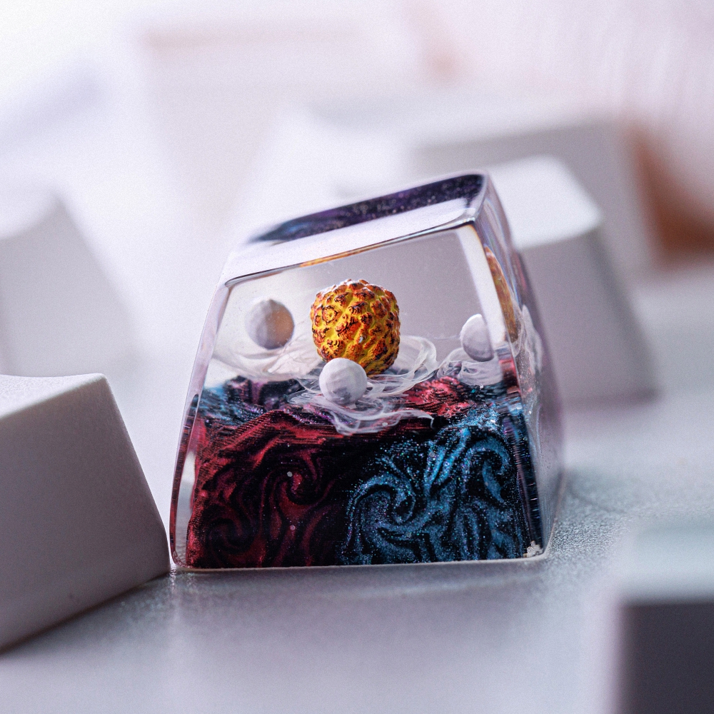 Planet - Galaxy Artisan Keycap Breakwooden 5