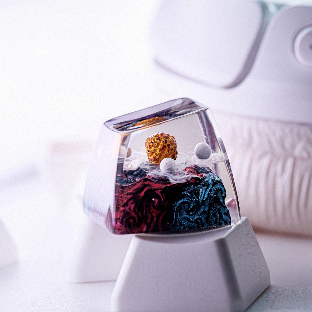 Planet - Galaxy Artisan Keycap Breakwooden 5
