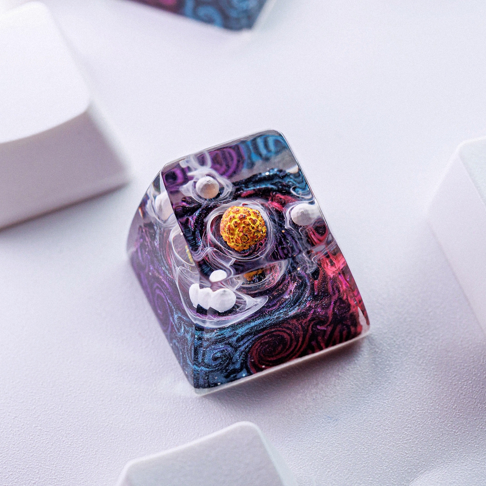 Planet - Galaxy Artisan Keycap Breakwooden 5
