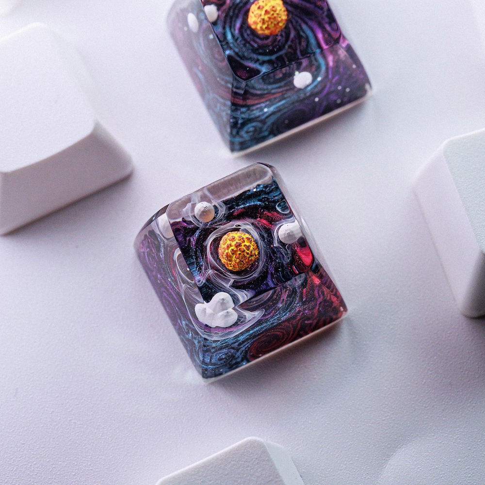 Planet - Galaxy Artisan Keycap Breakwooden 5