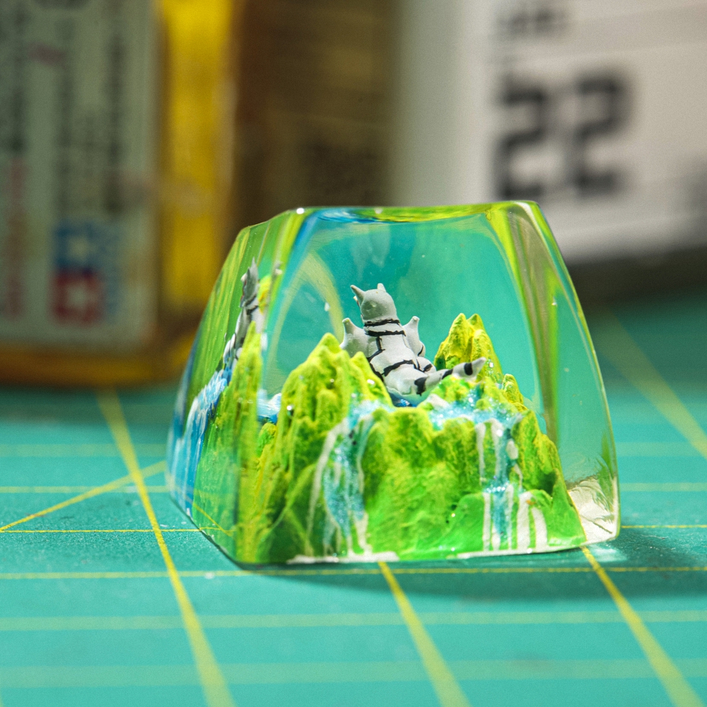 Pokemon - Aggron Artisan Keycap Breakwooden 3