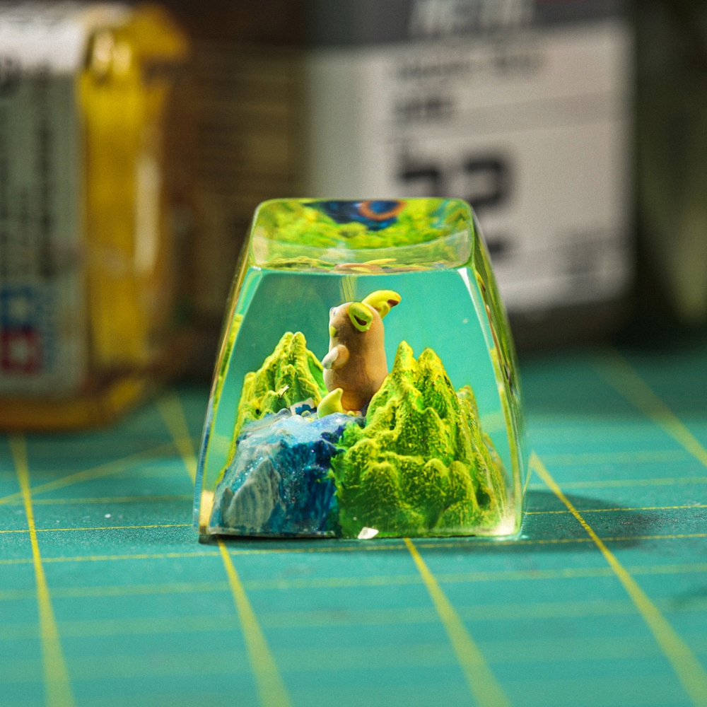 Pokemon - Alolan Raichu Artisan Keycap Breakwooden