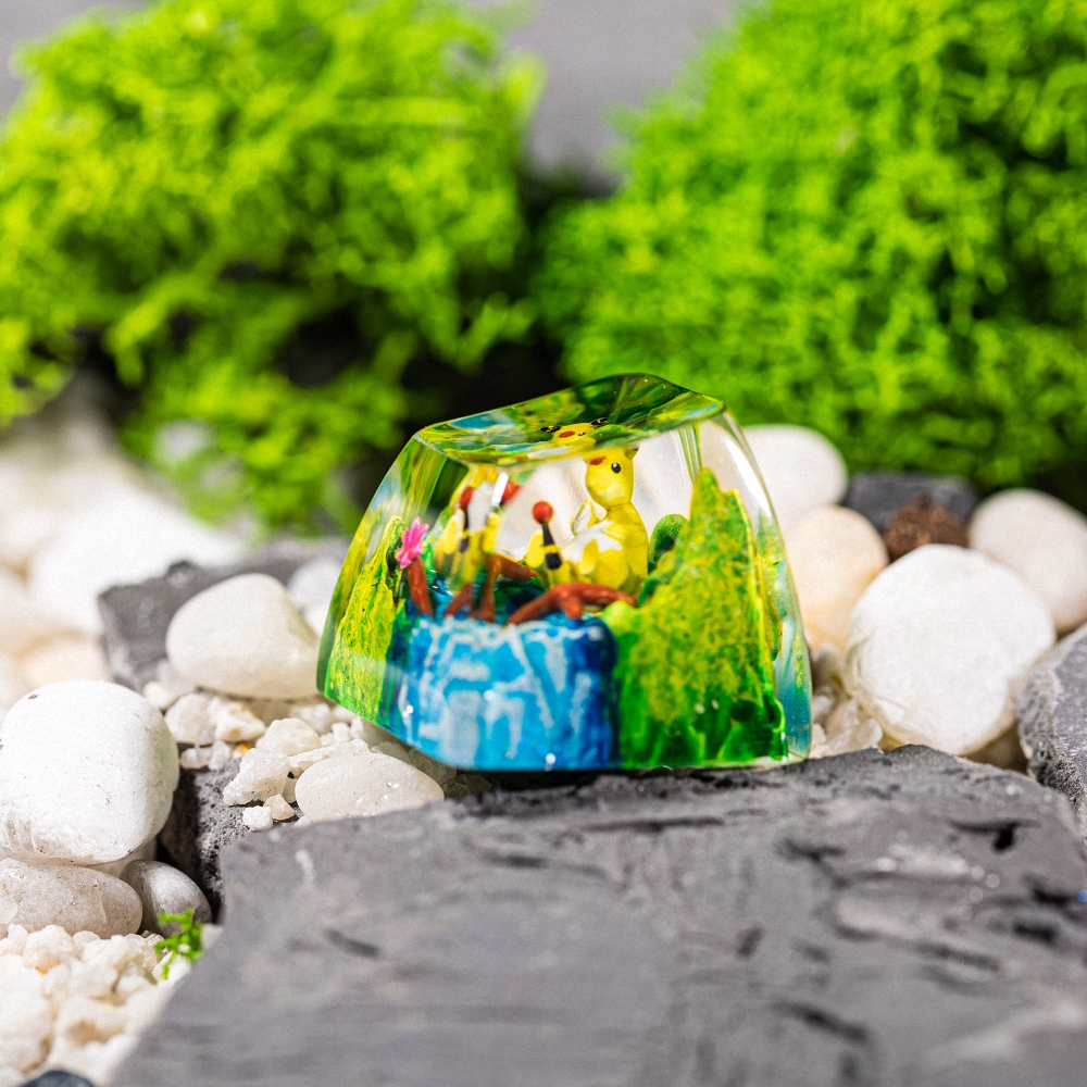 Pokemon - Ampharos Artisan Keycap Breakwooden