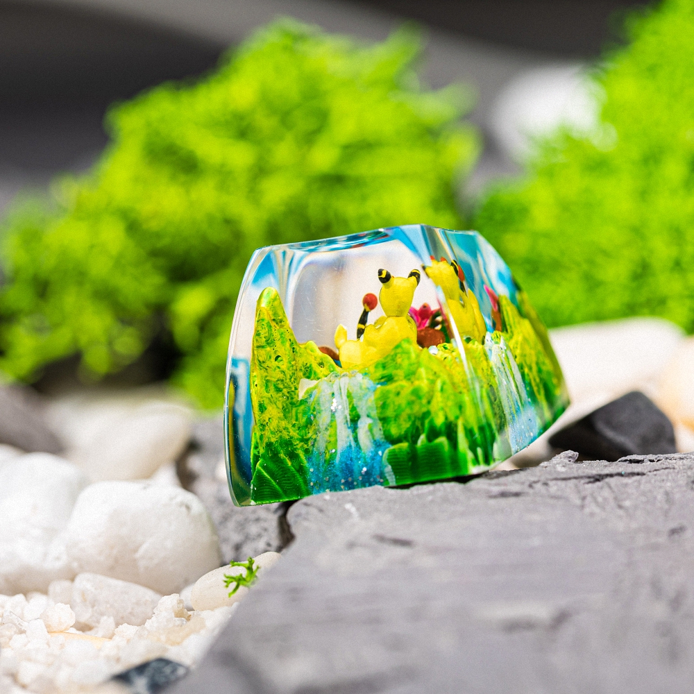 Pokemon - Ampharos Artisan Keycap Breakwooden