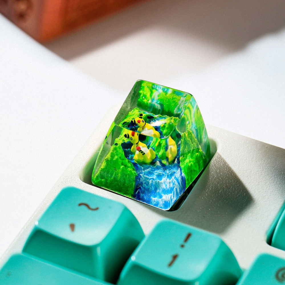 Pokemon - Ampharos Artisan Keycap Breakwooden 2