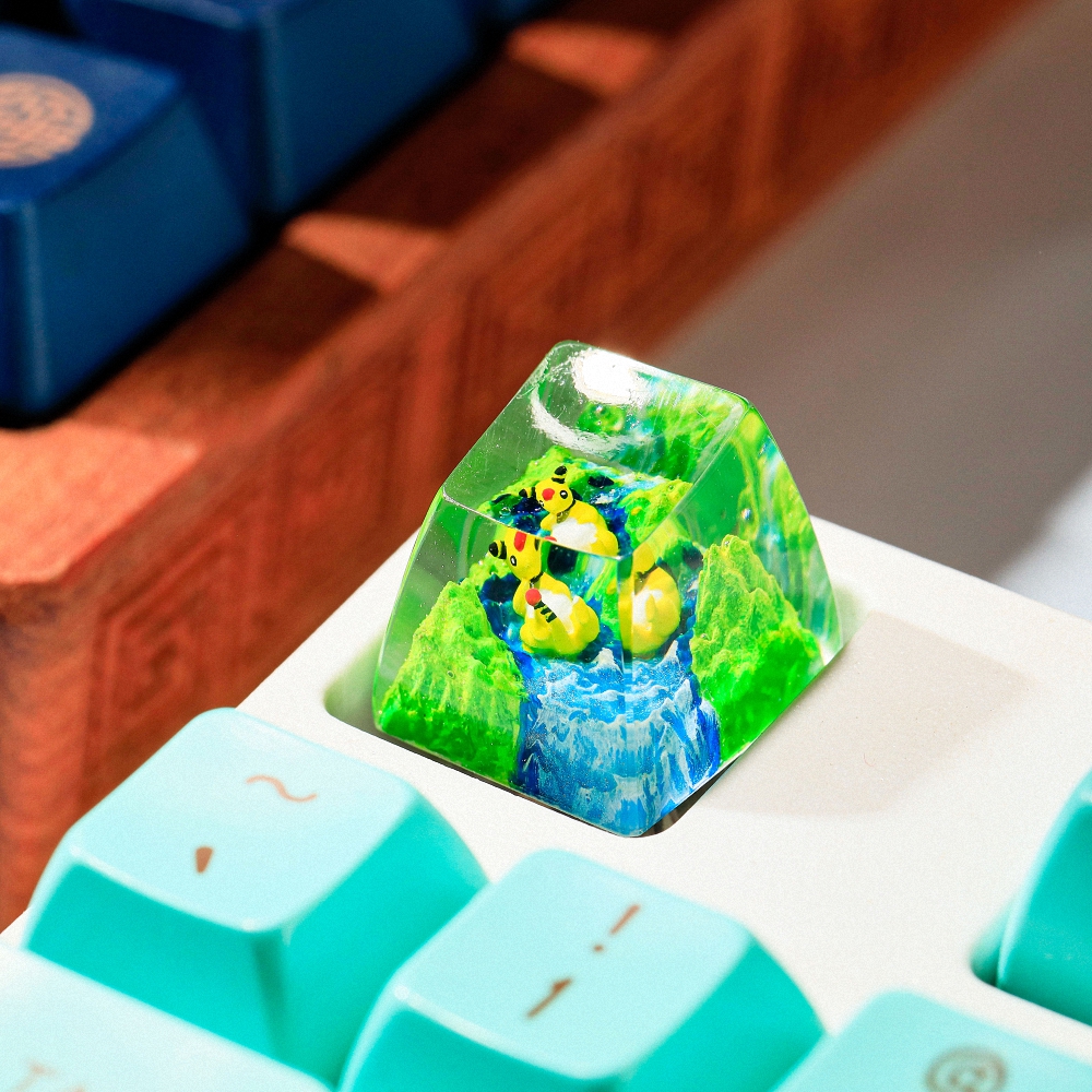 Pokemon - Ampharos Artisan Keycap Breakwooden 2