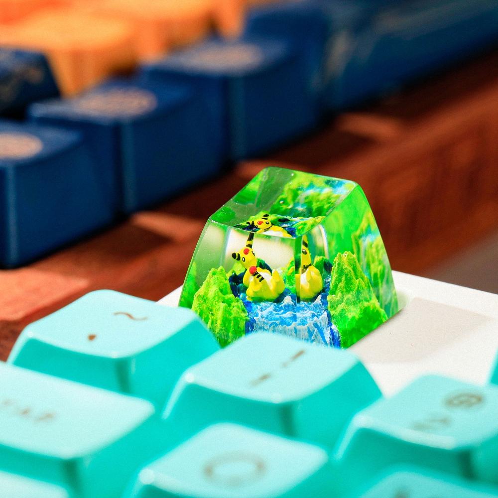 Pokemon - Ampharos Artisan Keycap Breakwooden 2