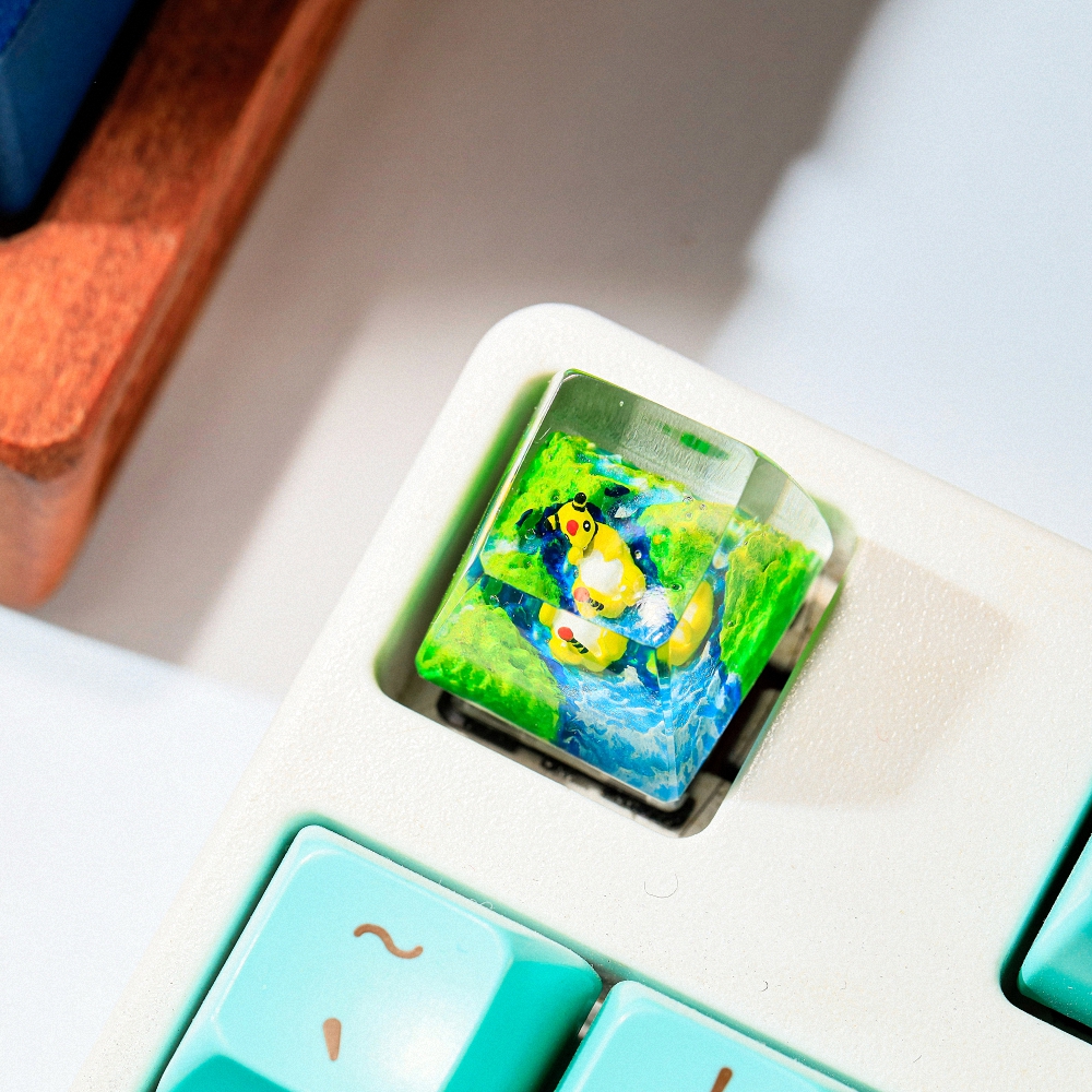 Pokemon - Ampharos Artisan Keycap Breakwooden 2