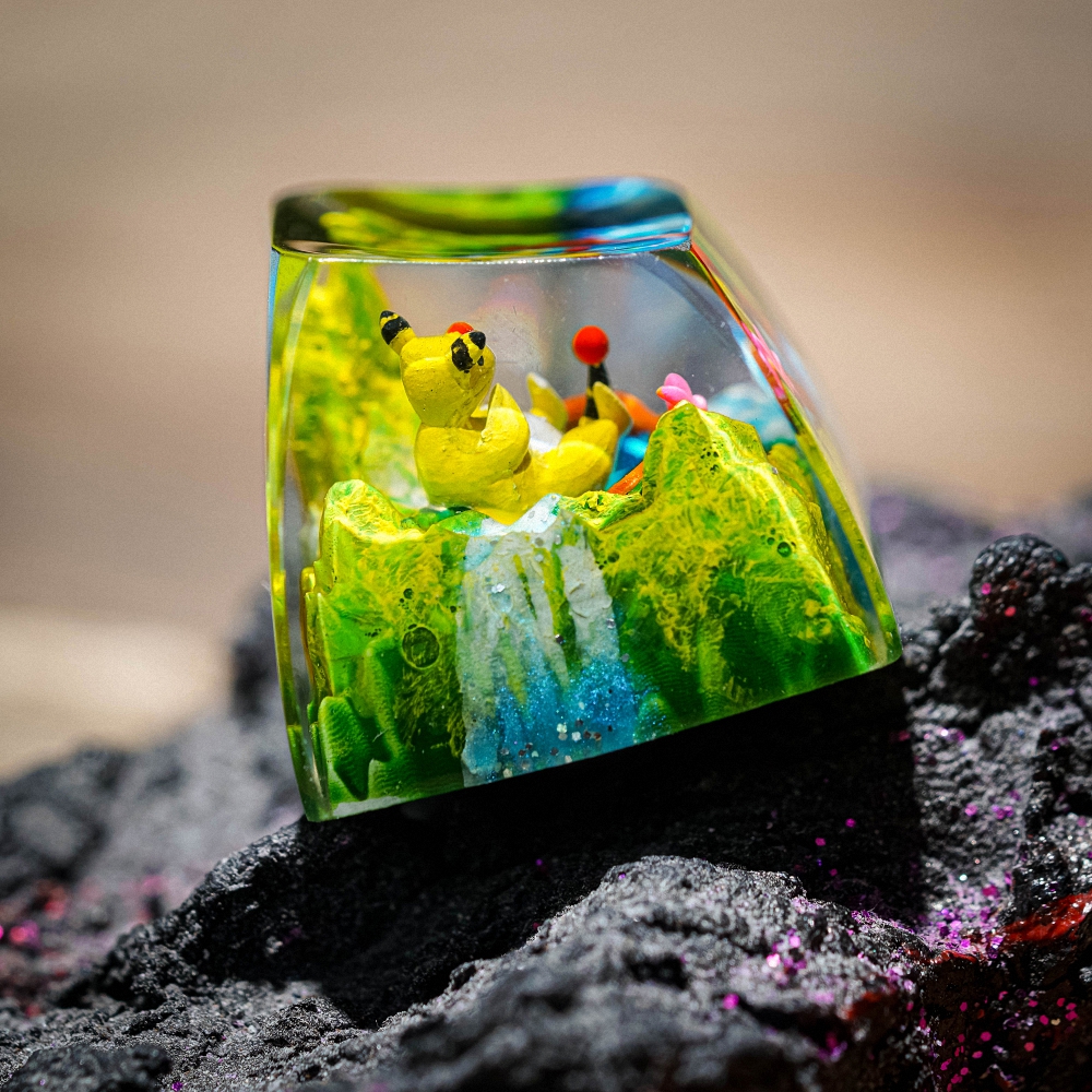 Pokemon - Ampharos Artisan Keycap Breakwooden 3