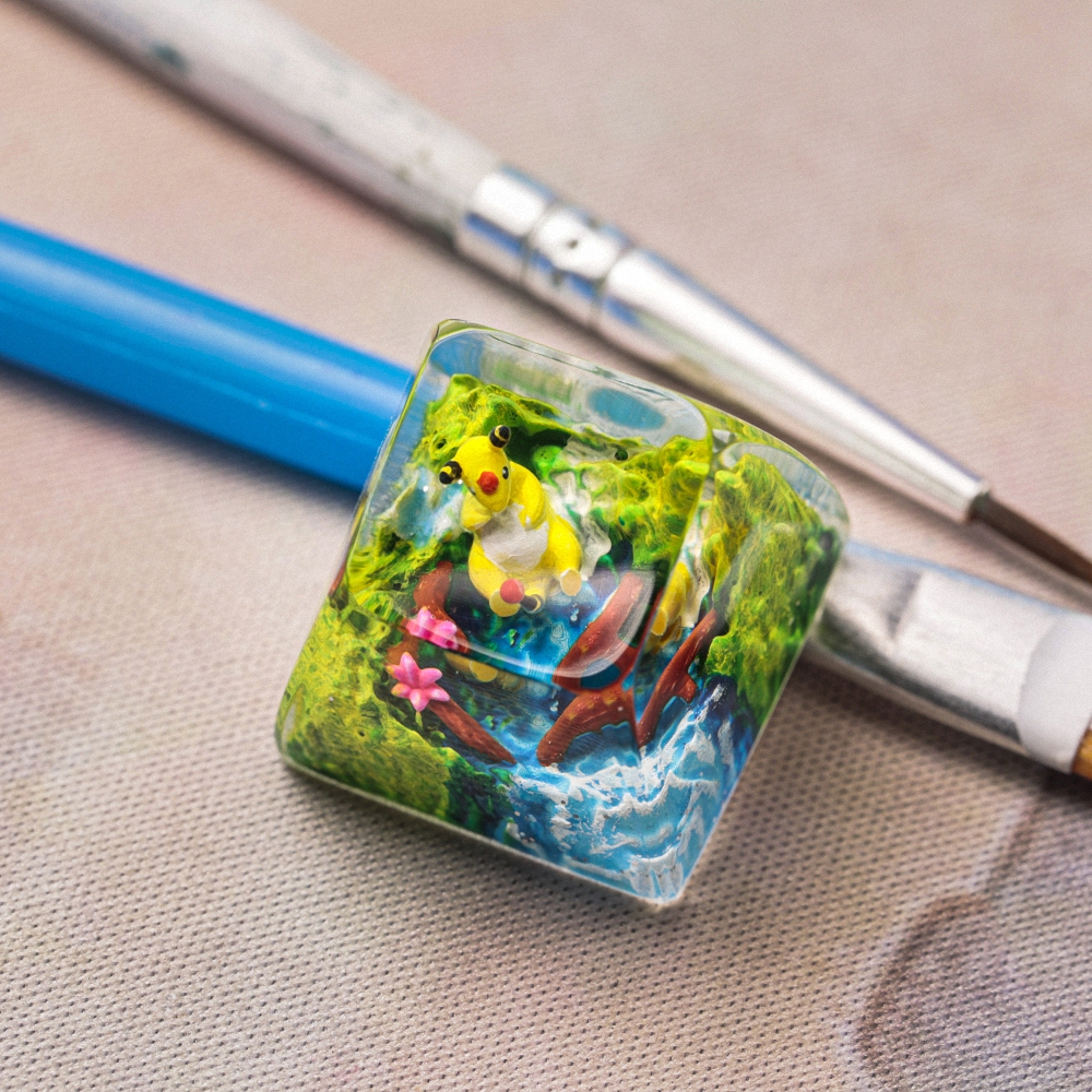Pokemon - Ampharos Artisan Keycap Breakwooden 4