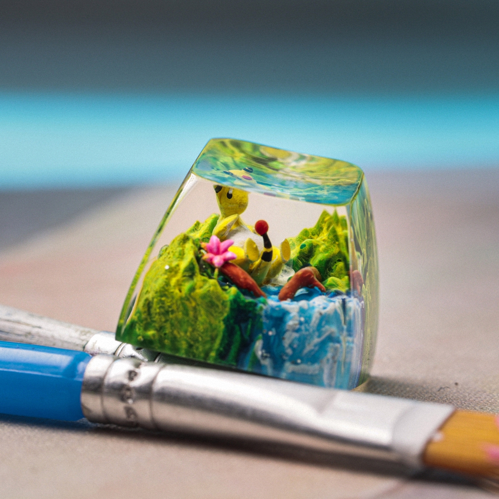 Pokemon - Ampharos Artisan Keycap Breakwooden 4