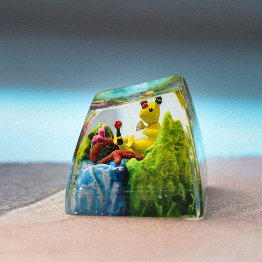 Pokemon - Ampharos Artisan Keycap Breakwooden 4