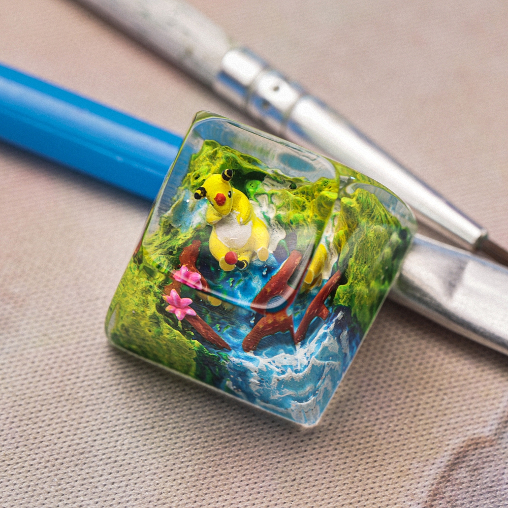 Pokemon - Ampharos Artisan Keycap Breakwooden 4