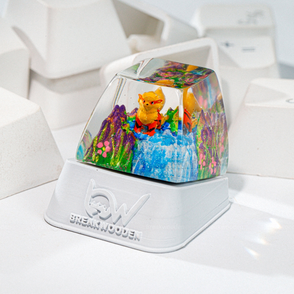 Pokemon - Arcanine Artisan Keycap Breakwooden