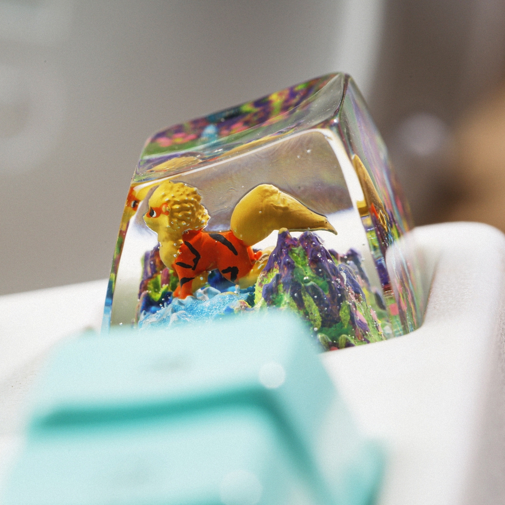 Pokemon - Arcanine Artisan Keycap Breakwooden