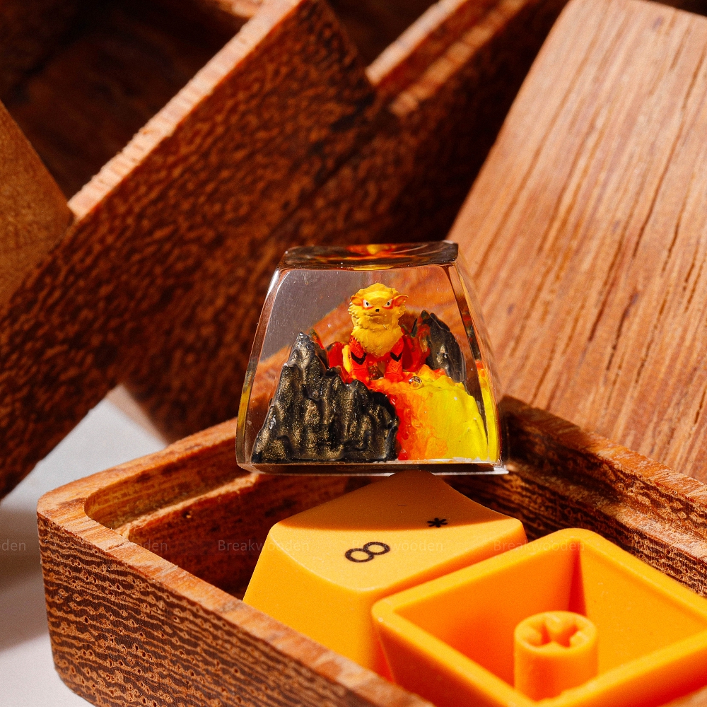 Pokemon - Arcanine Artisan Keycap Breakwooden 2