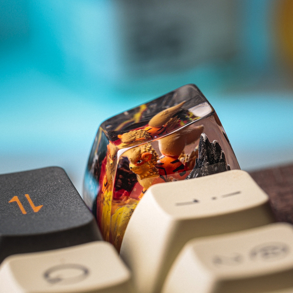 Pokemon - Arcanine Artisan Keycap Breakwooden 8